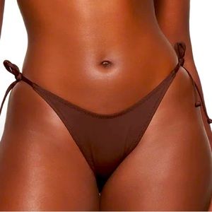 Skins String Tie Bikini Bottom Cocoa Xs